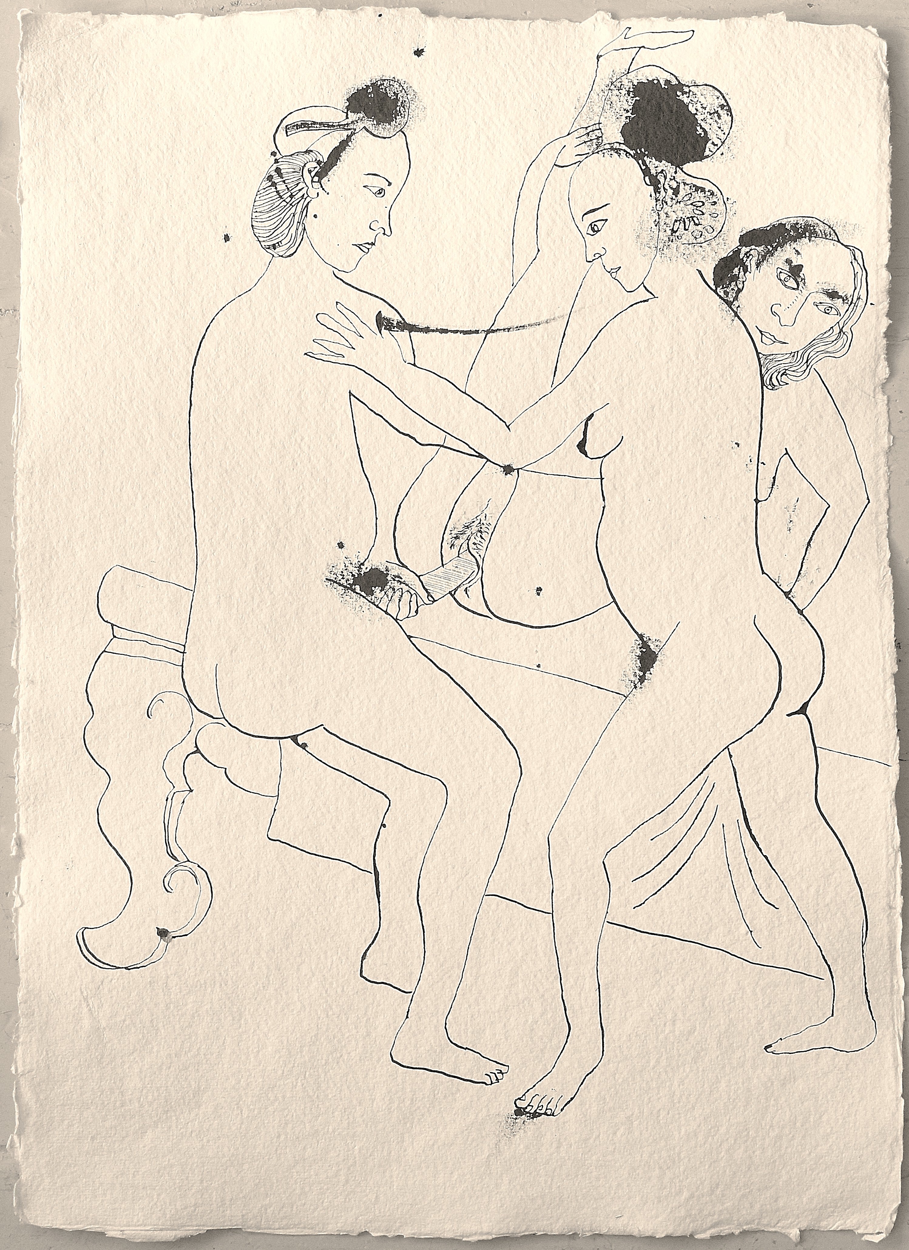 Drawing ink on paper