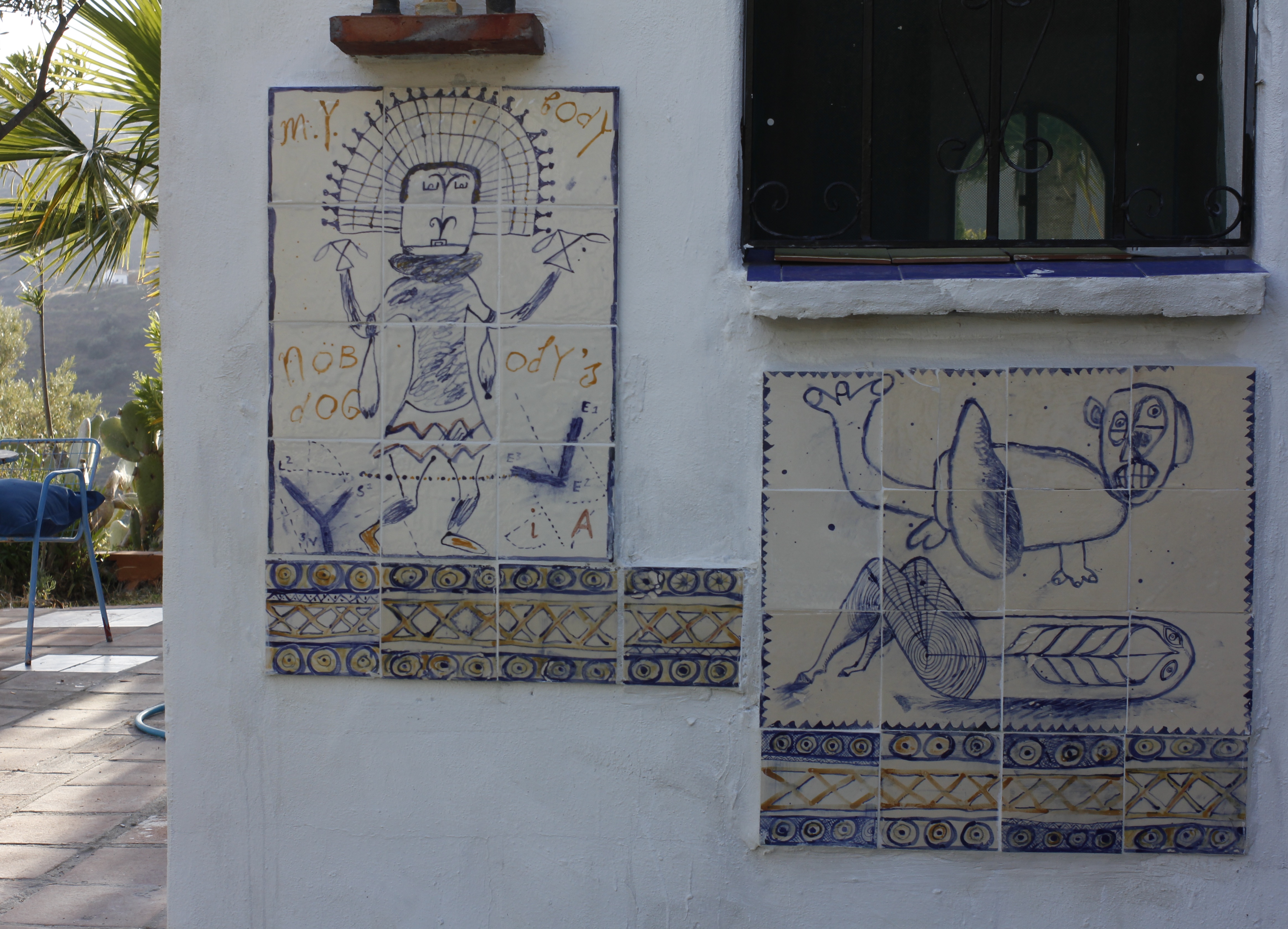 twee tegeltableaus 04.16